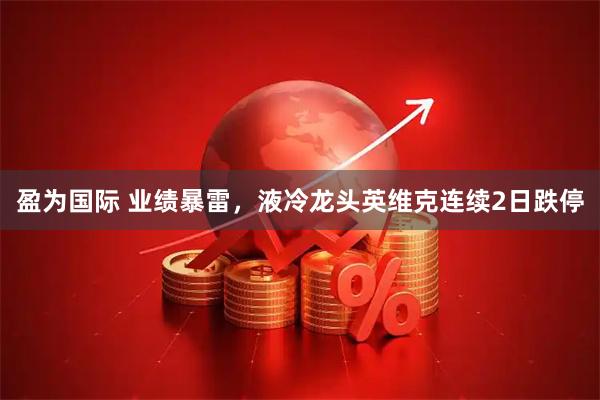 盈为国际 业绩暴雷，液冷龙头英维克连续2日跌停
