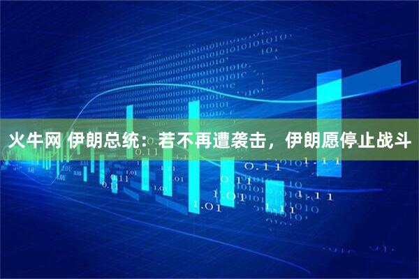 火牛网 伊朗总统：若不再遭袭击，伊朗愿停止战斗