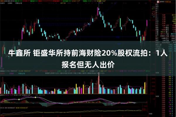 牛鑫所 钜盛华所持前海财险20%股权流拍：1人报名但无人出价